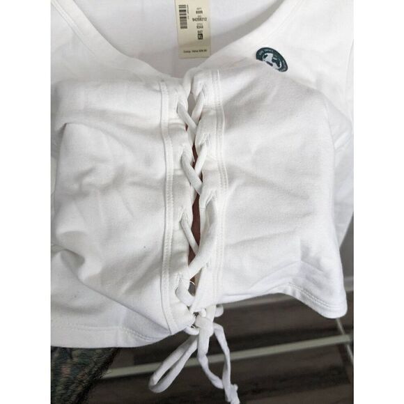Aeropostale Long Sleeve Scoop Neck Crop Top - Picture 5 of 5